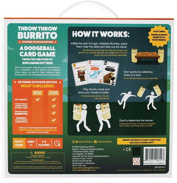 Throw Throw Burrito: Extreme Outdoor Edition Exploding Kittens