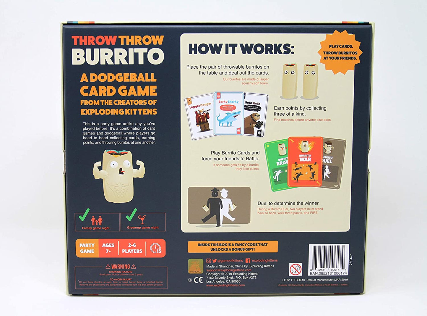 Throw Throw Burrito Exploding Kittens