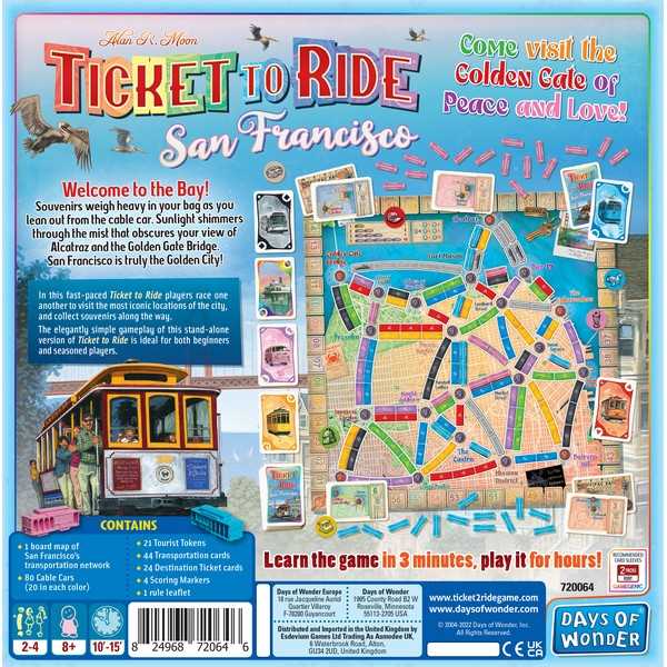 Ticket To Ride San Francisco Days of Wonder